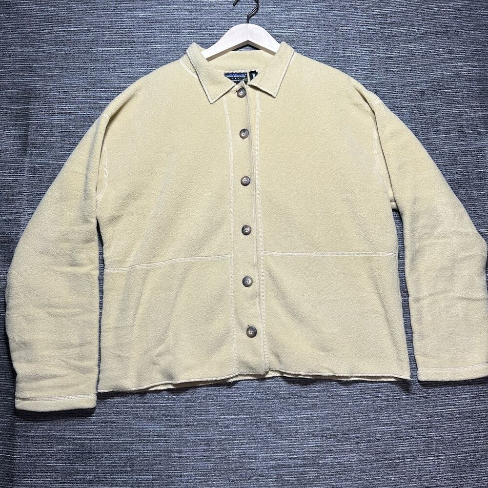 Thousand Mile Coat Women's XL Yellow Button Up Polartec Vintage